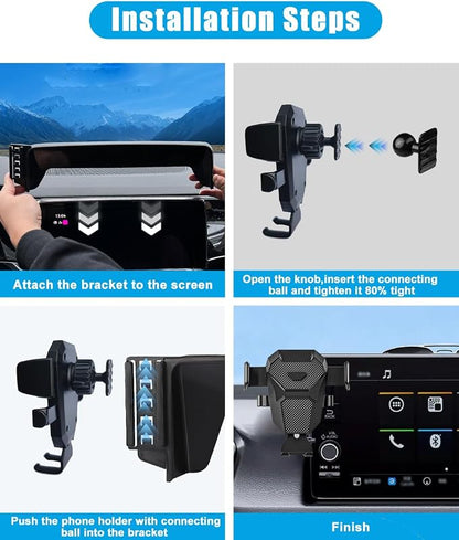 Car Phone Holder for 2026 Honda Civic Accessories 2022-2024 2025&CRV 2023-2025 Dash Mount Cell Phone Holder for Most Smartphones with Dash Organizer Auto Interior Accessories（Not for hrv/pilot）