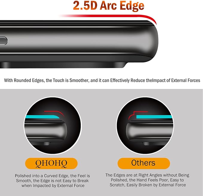 QHOHQ 3 Pack Screen Protector for Samsung Galaxy A52 4G/5G with 3 Packs Camera Lens Protector,Tempered Glass Film,9H Hardness - HD - Anti-Scratch - 2.5D Edge - Anti-Fingerprint - Easy Installation