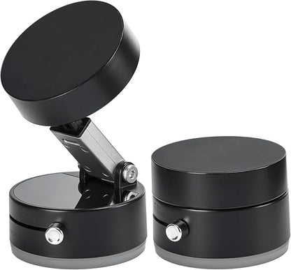 JOYTUTUS Shower Phone Holder, Reusable Suction Cup Phone Mount for Shower, Mirror, Kitchen, Window & Bathroom, Shower Phone Mount Compatible with iPhone 16, 15, 14, 13, 12 & All Phones,Black,2 Pack