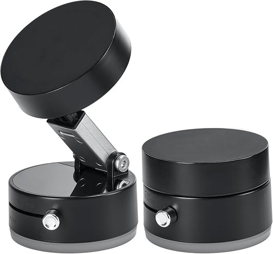 JOYTUTUS Shower Phone Holder, Reusable Suction Cup Phone Mount for Shower, Mirror, Kitchen, Window & Bathroom, Shower Phone Mount Compatible with iPhone 16, 15, 14, 13, 12 & All Phones,Black,2 Pack