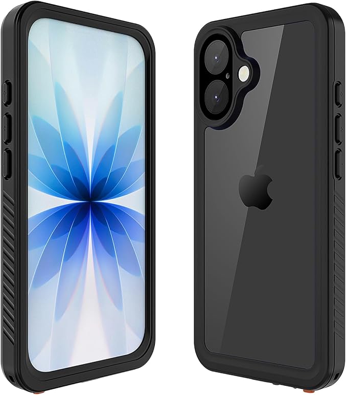 Lanenas for iPhone 17 Pro Case Waterproof Case with Built-in Screen Protector, Full Body Dustproof Shockproof Heavy Duty Tough Rugged Phone Protective Cover for iPhone 17 Pro 6.3inch Black