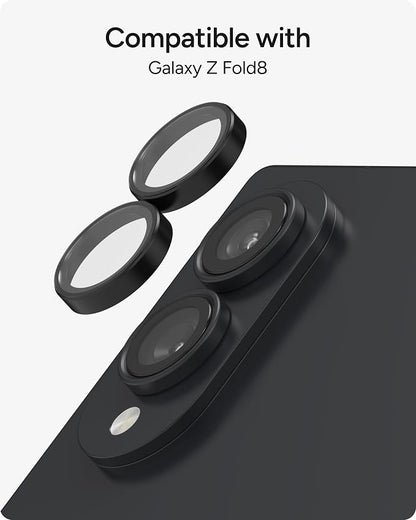 ZAGG Glass Elite Samsung Galaxy Z Fold8 Camera Lens Protector | Anti-Reflective, 5X Stronger Impact & Scratch Resistant Aluminosilicate Glass - Easy Installation, Smudge-Free Surface