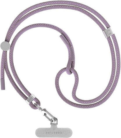 CASETiFY 6mm Rope Cross Body Strap with Card - Soft Lavender