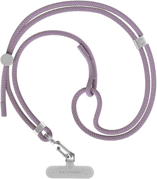 CASETiFY 6mm Rope Cross Body Strap with Card - Soft Lavender