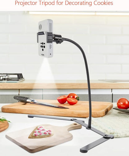 Adjustable Phone Tripod, Overhead Phone Mount, Tabletop Tripod for Cookie Decorating and Teaching Online Live Streaming and Showing Drawing Sketching Cooking