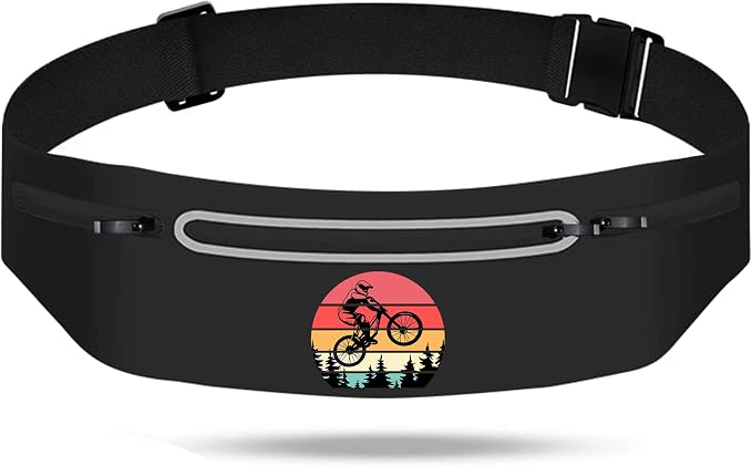 Mountain Tree Bicycle Running Belt Waist Pack Bag for Men Women,Runner Fanny Pack with 3 Pouches,Waterproof Reflective Running Bag Phone Holder for Jogging Hiking Traveling Gym,runner gifts for women