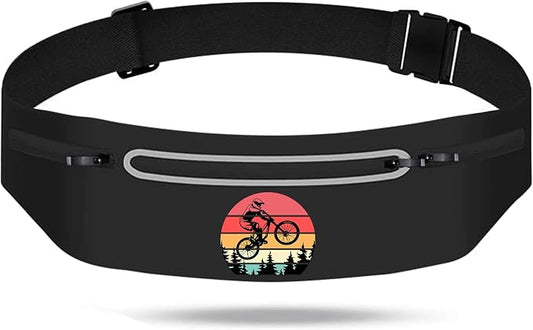 Mountain Tree Bicycle Running Belt Waist Pack Bag for Men Women,Runner Fanny Pack with 3 Pouches,Waterproof Reflective Running Bag Phone Holder for Jogging Hiking Traveling Gym,runner gifts for women