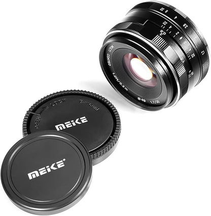 Meike 35mm F1.7 Large Aperture Manual Focus Prime Fixed Lens APS-C Compatible with Sony E-Mount Mirrorless Cameras NEX 3 3N NEX 5R NEX 6 7 A6600 A6400 A5000 A5100 A6000 A6100 A6300 A6500 A6700