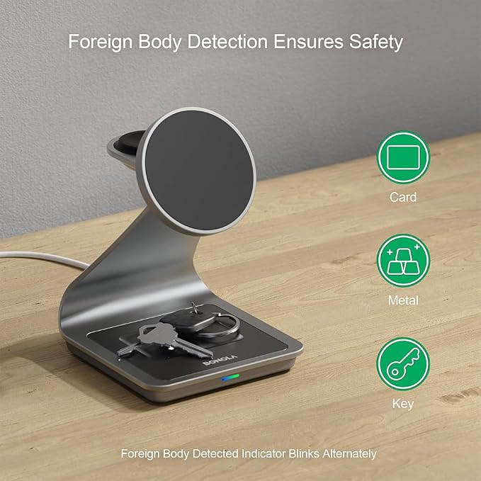 Wireless Charger for Samsung: Magnetic 3 in 1 Wireless Charging Station for Samsung S26 S25 S24 Ultra S23 S22, Aluminum Alloy Charger Dock Stand for Galaxy Watch Ultra 8/7/6/5/4, for Buds