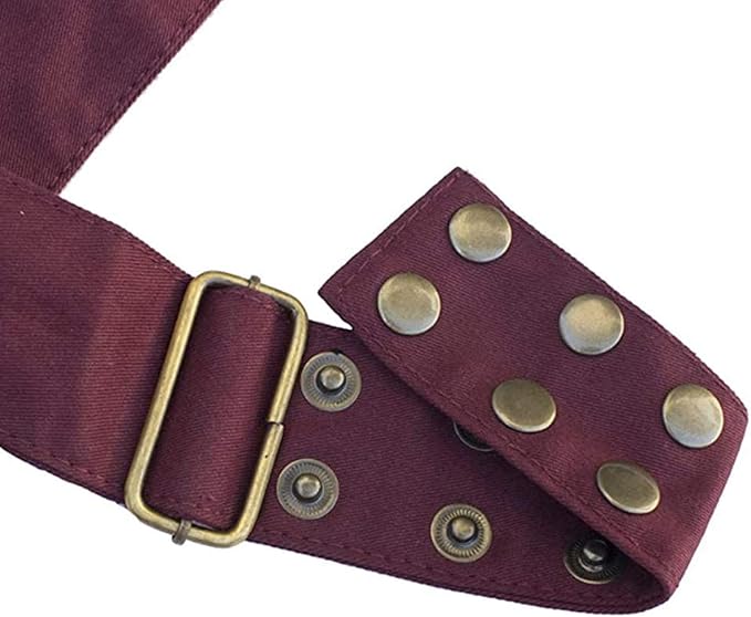 Women Waist Bag Fanny Bag Renaissance Faire Festival Chest Pack with Adjustable Belt Fashion Hip Bum Bag for Running Hiking 00/Red wine