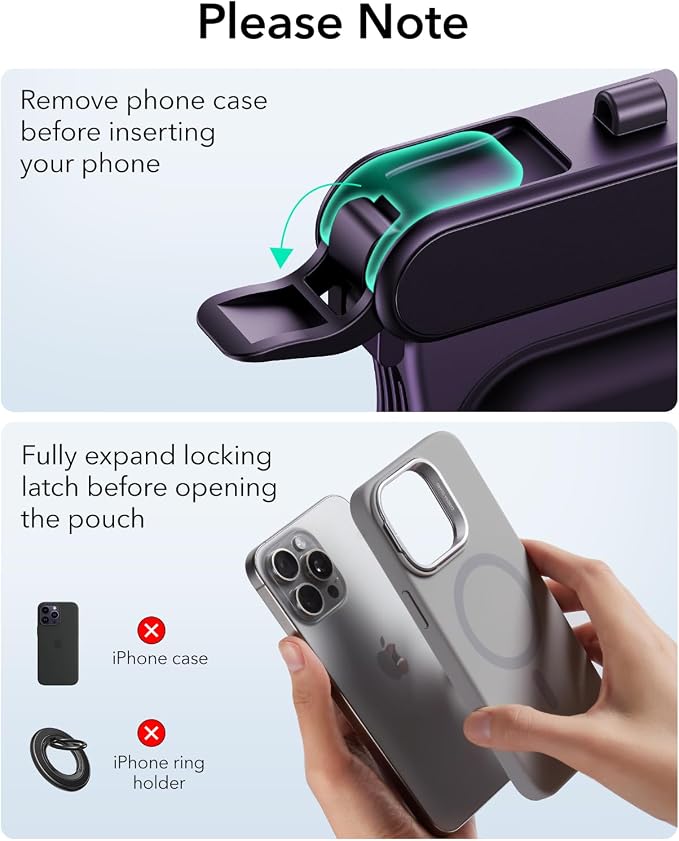ESR Waterproof Phone Pouch for iPhone 13 Pro / 14 Pro / 15 Pro, Underwater Touch Sensitivity, IPX8 Floating Waterproof Cellphone Case with Lanyard, Dry Bag for Snorkeling, Purple