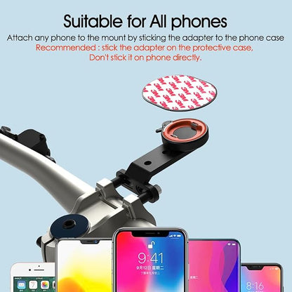 Out-Front Bike Phone Mount – Dual Buckle Quick Release | CNC Aluminum Holder for iPhone & Android | Fits 4.0–6.7” Smartphones | Road/MTB Riding