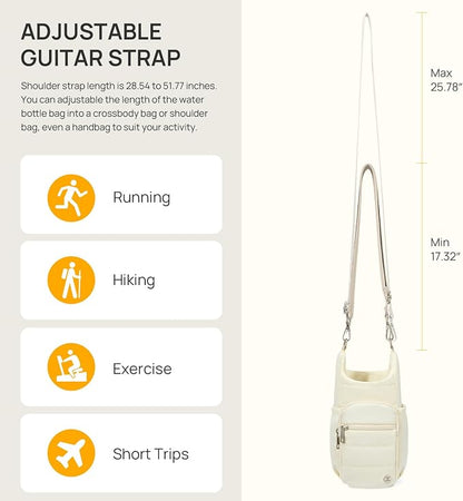 Telena Water Bottle Holder with Strap RFID Crossbody Bags for Women for Walking, Hiking, Cycling
