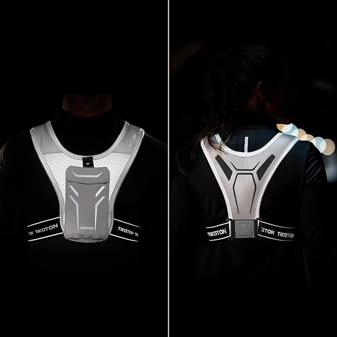 Tikaton Running Vest with Adjustable Waistband & Smart Materials