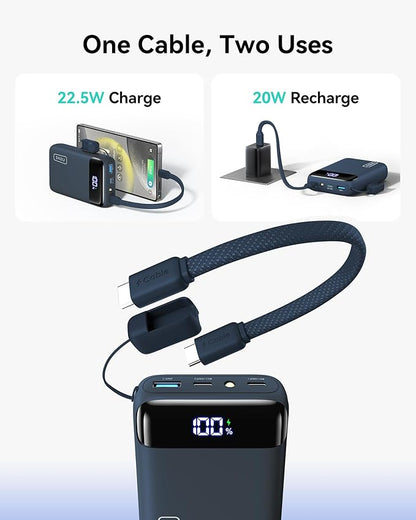 INIU Portable Charger, 20000mAh Small Power Bank, 22.5W Fast Charging Travel Flight Car Family Essentials, for Students Women Men Girls Boys Outdoor