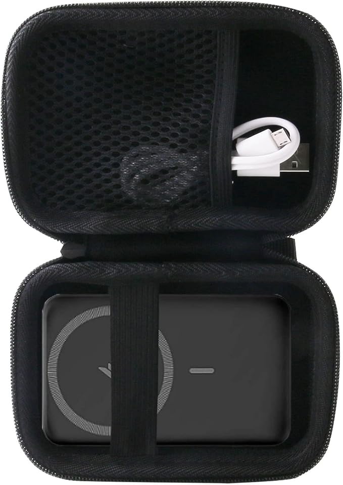WERJIA Travel Hard Case for Anker Nano Power Bank Ultra-Slim 5,000mAh /MagGo Power Bank, Ultra-Slim 10,000mAh/ Zolo Magnetic Power Bank, 10,000mAh MagGo Power Bank (for A1665)