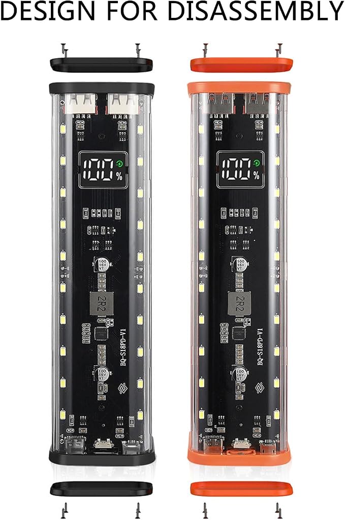 Portable 8x18650 Battery Storage Box Power Sources Box with Quickly Charging MultiProtection Features