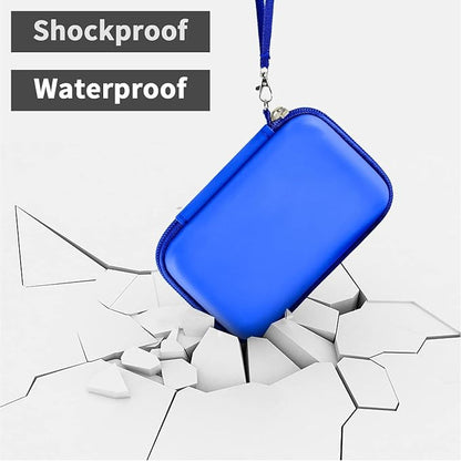 ANKHOH Travel Case for UCOMX for Nano/for Iseyyox/for LISEN/for RTOPS 3 in 1 Wireless Charger, Foldable Magnetic Charging Station Storage Holder Bag for Fast Charge Pad Cable Adapter, Blue-Box Only