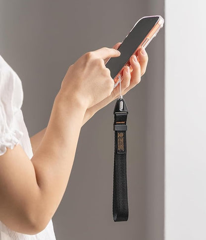 Ringke Hand Strap [Phone Wrist Strap] Designed for Camera Strap and Phone Strap, Adjustable Sturdy Universal Lanyard Compatible with Camera and Phone Case - Black