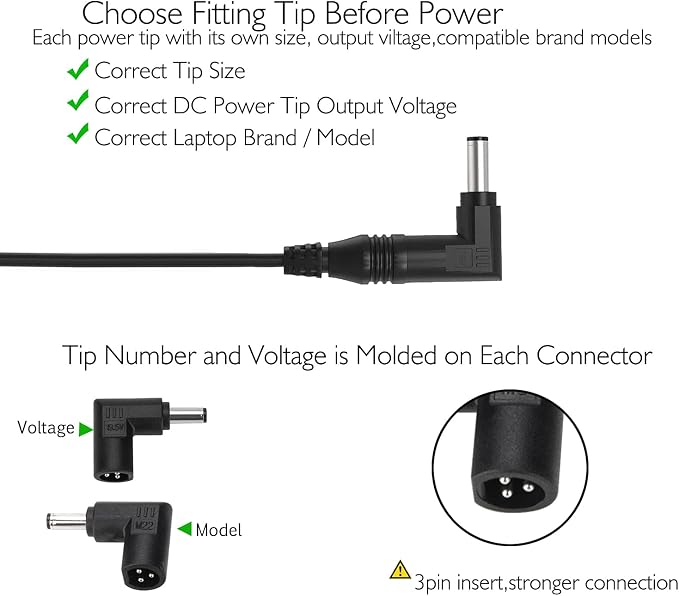 12V 24V Input Laptop Car Charger 16V 18.5V 19V 19.5V 20V DC Power Adapter 90W with 18W QC3.0 USB & 16 Tips 108W Universal for HP Dell IBM Lenovo Acer ASUS Compaq Samsung Sony and More