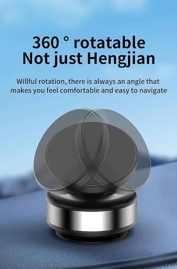 2024 New Electric Vacuum Magnetic Suction Car Phone Mount 360 Degree Rotating Rotatable Car Phone Holder,Compatible with 4.7-inch Above Smartphones