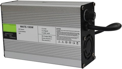 CAARLA Charger Aluminum Lithium Ion Battery WATE- 12.6V 3A Charger 12V Li-ion Battery Smarts Charger Aluminum case Used for 3 Series 12V Li-ion Battery 100V-240VAC(XT60,A.U)