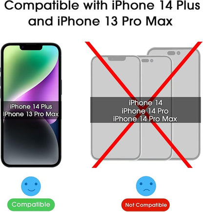 amFilm Screen Protector OneTouch for iPhone 14 Plus 6.7" 2022 iPhone 13 Pro Max 6.7" 2021 with Easy Installation Kit, Full Coverage Case Friendly, Tempered Glass, 2 Pack