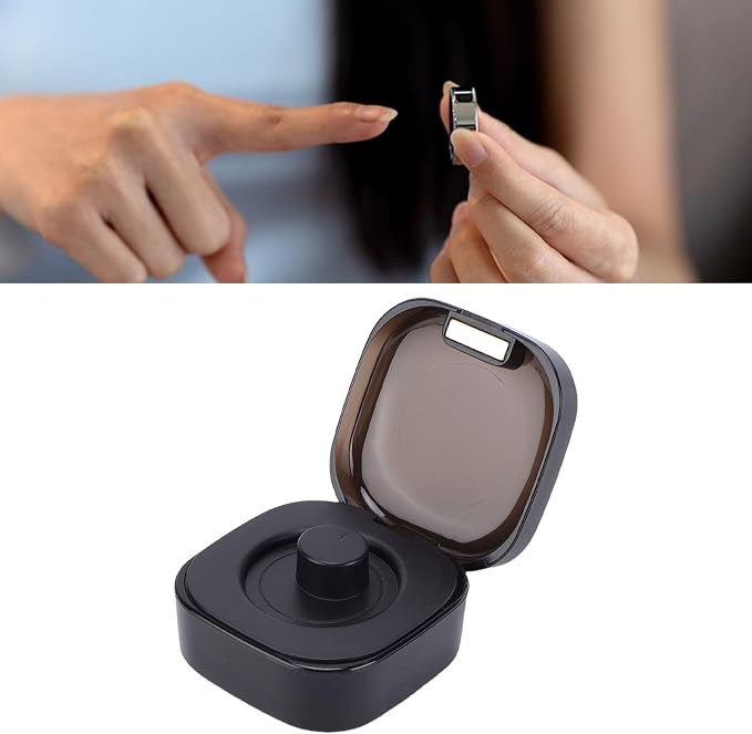 Dpofirs, Portable 200mAh Power Bank with USBC Fast Charge, Compatible with R02 R03 R06 R11M R8 H01 Rings, 10 Times Recharge (Black)
