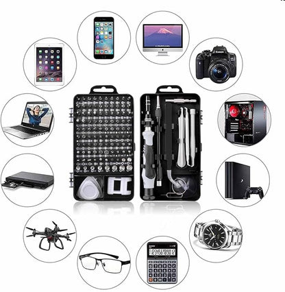 EFAITHFIX Precision Screwdriver Set, Professional 115 in 1 Magnetic Repair Tool Kit for Computer, Mobile Phone, Laptop, Tablet, Game Console, Watch, Camera, Eyeglasses, Electronics, DIY Projects, etc