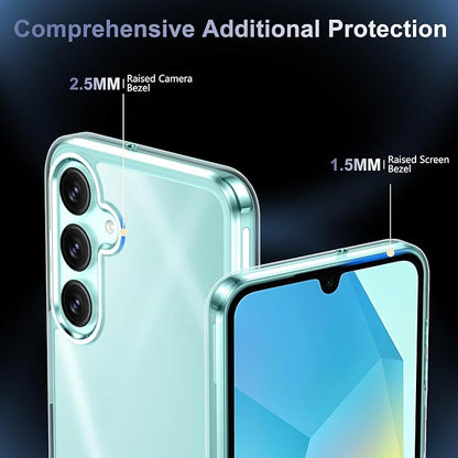 Red2Fire Designed for Samsung Galaxy A16 5G Case, [Military Grade Drop Protection] [Non-Yellowing] Scratch-Resistant Shockproof Protection Phone Case 6.7 inch,Clear