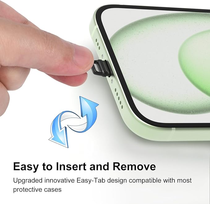 10 Pcs USB C Dust Plugs Port Cover for iPhone 17/16/15 Pro Max Plus, Samsung Galaxy S25-S20, Google Pixel and All USB Type C Ports