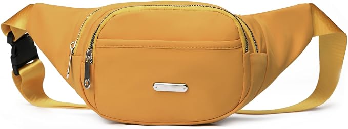 DAITET Crossbody Fanny Pack for Men&Women,Large Waist Bag & Hip Bum Bag with Adjustable Strap for Outdoors Workout Traveling Casual Running Hiking Cycling