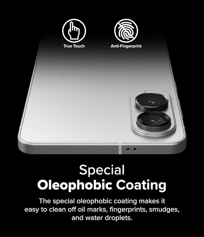 Ringke Camera Lens Frame Glass [Individual Lens Covers] Compatible with Samsung Galaxy S25 Edge Camera Lens Protector, Tempered Glass Covers and Aluminum Alloy Frames