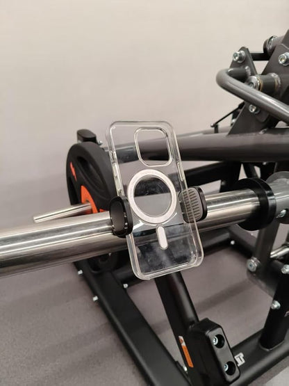 Magnetic Phone Mount for Gym/Forklift/Tractors/Heavy Equipment (Gray)