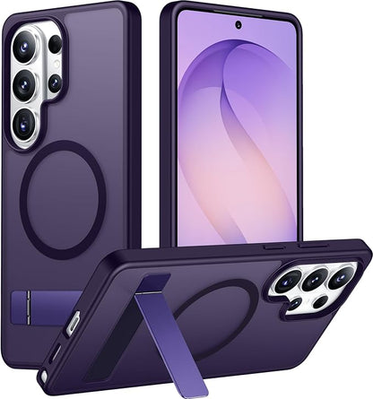 Magnetic for Samsung Galaxy S26 Ultra Case, [Innovate Stand][Military Grade Drop Protection][Non Slip][Translucent Matte] Shockproof Phone Case for Galaxy S26 Ultra 2026 -Purple