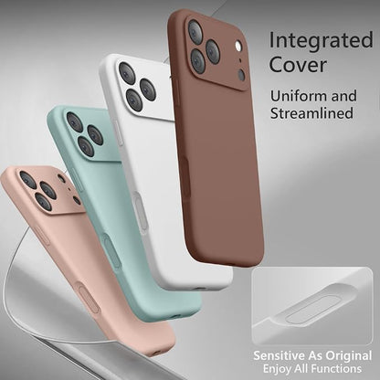 FireNova Magnetic for iPhone 17 Pro Max Case, Compatible with MagSafe, [Integrated Silicone Camera Control Button] [Camera Protection] Anti-Scratch Microfiber Lining Phone Case, 6.9", White