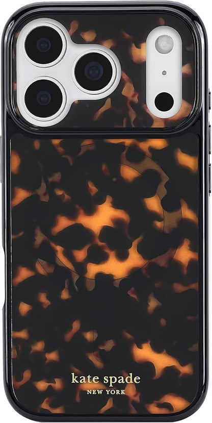 kate spade new york iPhone 17 Pro Case - Compatible with MagSafe - Designer Phone Case - Tortoise