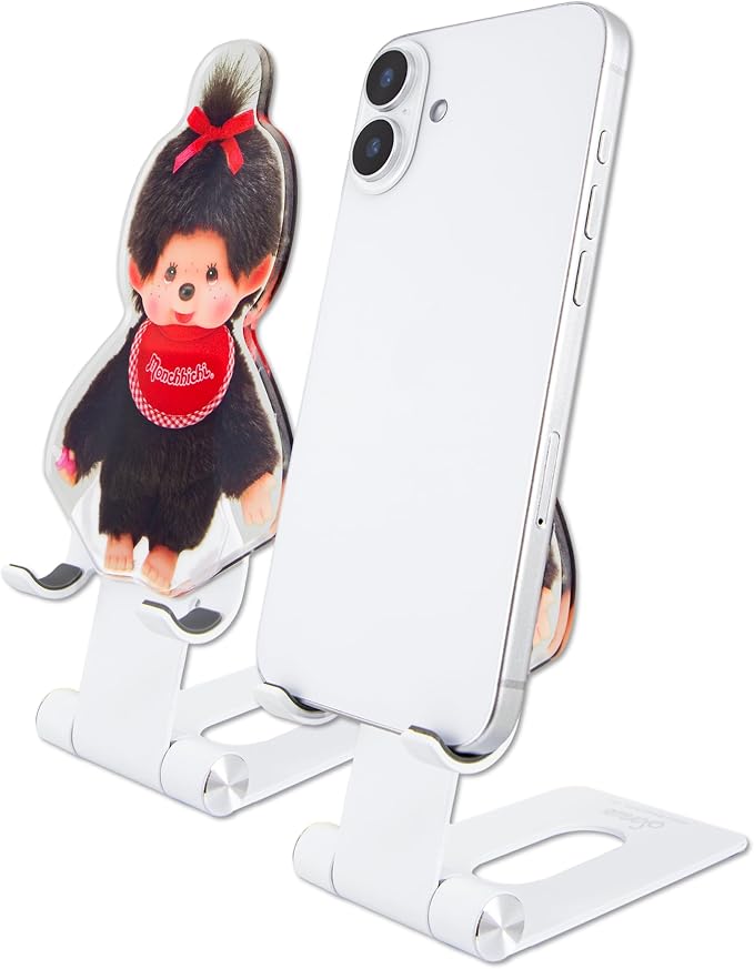 Sonix x Monchhichi Character Phone Stand | Adjustable Cell Phone Holder, Desk Stand, Dock | Monchhichi Girl