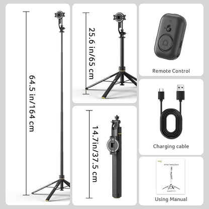 Acer Gadget Magnetic Tripod for iPhone – 70.8” Magnetic Phone Tripod with Auto Open Magnetic Phone Mount Bluetooth Remote Adjustable Height for Vlogging YouTube TikTok Video Recording