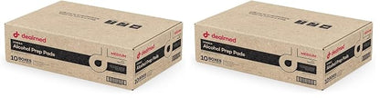 Dealmed Alcohol Prep Pads – 3000 Count Medium Latex-Free Gamma Sterilized Antiseptic Wipes, Wound Care Products for First Aid Kits, Home, and Medical Facilities (Pack of 2)