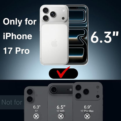 GIN FOXI Battery Case for iPhone 17 Pro, Rechargeable Case Charger 8500mAh Ultra-Slim Lightweight Powerful Battery Pack 15W Fast Charging Anti-Fall TPU Juice Box for 17 Pro (6.3") Red