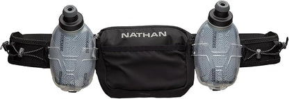 Nathan Running Belt Hydration with Flasks, Storage Pockets, Trail Mix Plus, Running Water Bottle Belt, Insulated, Walking, Hiking