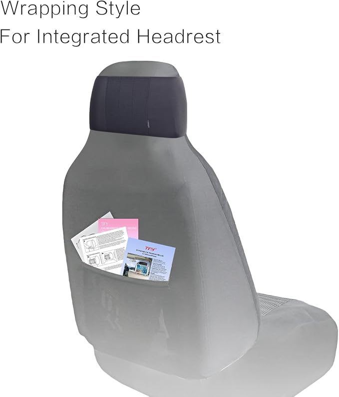 TFY Universal Car Headrest Mount Silicon Holder for 7-10.5 Inch Tablets and iPads
