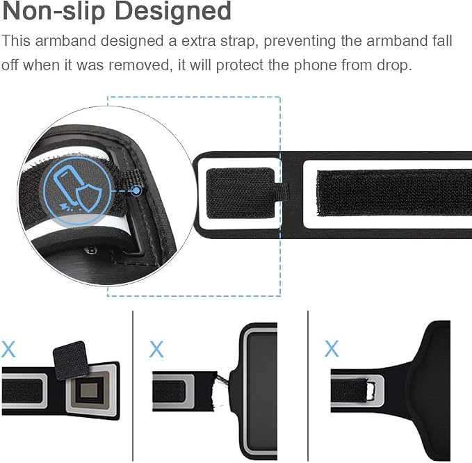 Galaxy Note 20, 20 Ultra Armband, JEMACHE Gym Running Workouts Water Resistant Arm Band Case for Samsung Galaxy Note 20/20 Ultra with Key Holder (Black)
