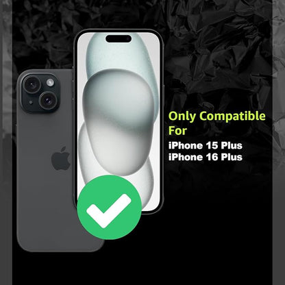 2 Pack for iPhone 15 Plus /iPhone 16 Plus Privacy Screen Protector, Anti Spy 9H Hardness Privacy Tempered Glass with Easy Installation Tool, Anti Scratch, Auto Dust Removal, Drop Resistance