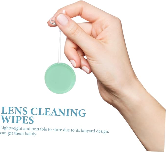 NOLITOY 8pcs Phone Screen Cleaner Kit Lens Wipes for Glasses Easy Wipe Lanyard Design Compact for Travel