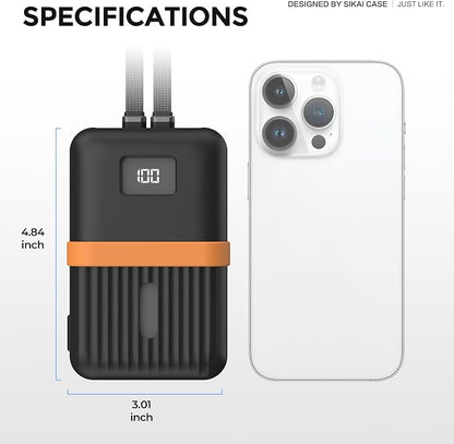 Silicone Case for Anker Zolo Power Bank 2025(20,000mAh 45W/30W) A1689/A1681 Protective Cover with Lanyard Hole, Compact | Tactile Grip | Impact Protection for Daily Use & Travel, Case Only (Black)