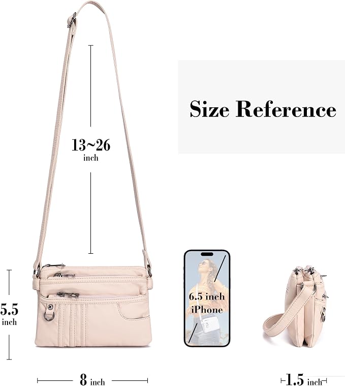 MINICAT Multiple Pockets Small Crossbody Purse Cell Phone Purse Shoulder Bags for Women Cross Body Bag for Woman