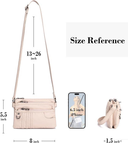 MINICAT Multiple Pockets Small Crossbody Purse Cell Phone Purse Shoulder Bags for Women Cross Body Bag for Woman