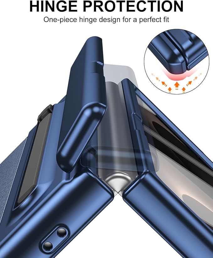 Galaxy Z Fold 8 Wide Case with S Pen Holder & Stylus, Full Body Hinge Case | Galaxy Z Fold 8 & Fold 8 Wide Case with HD Screen Protector, Shockproof Protection Cover, Phone Case mit Hinge & S Pen Stylus